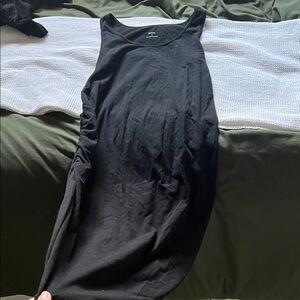 Black Sleeveless Maternity Dress